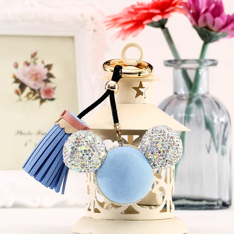 Кристальная коробка Микки автомобильный брелок подвеска в виде ключа кольцо для