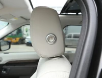 abs chrome car seat head pillow adjustment button decoration cover trim for jaguar xfxfl xe f pace x761 e pace accessories