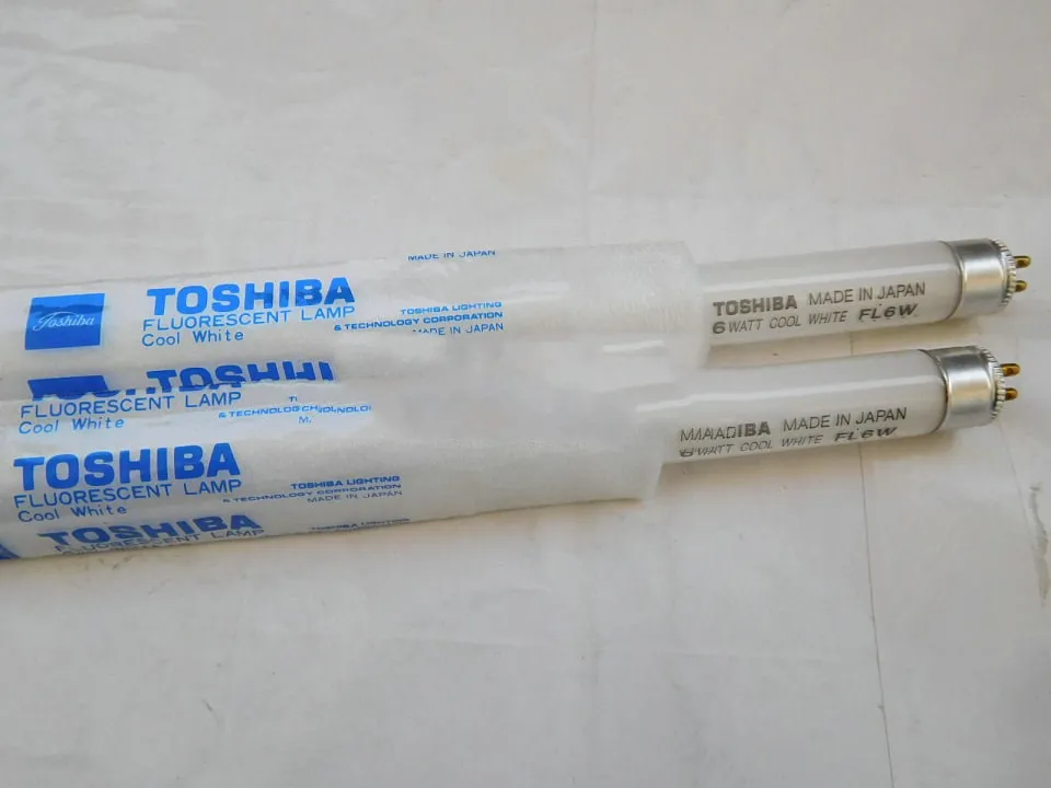 Для 2PSC TOSHIBA 6 Вт Холодный белый FL6W люминесцентная лампа трубка 4200 к линейная