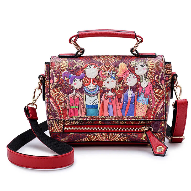 Chara's брендовая сумка для женщин сумки на плечо Регулируемый Высокое качество PU