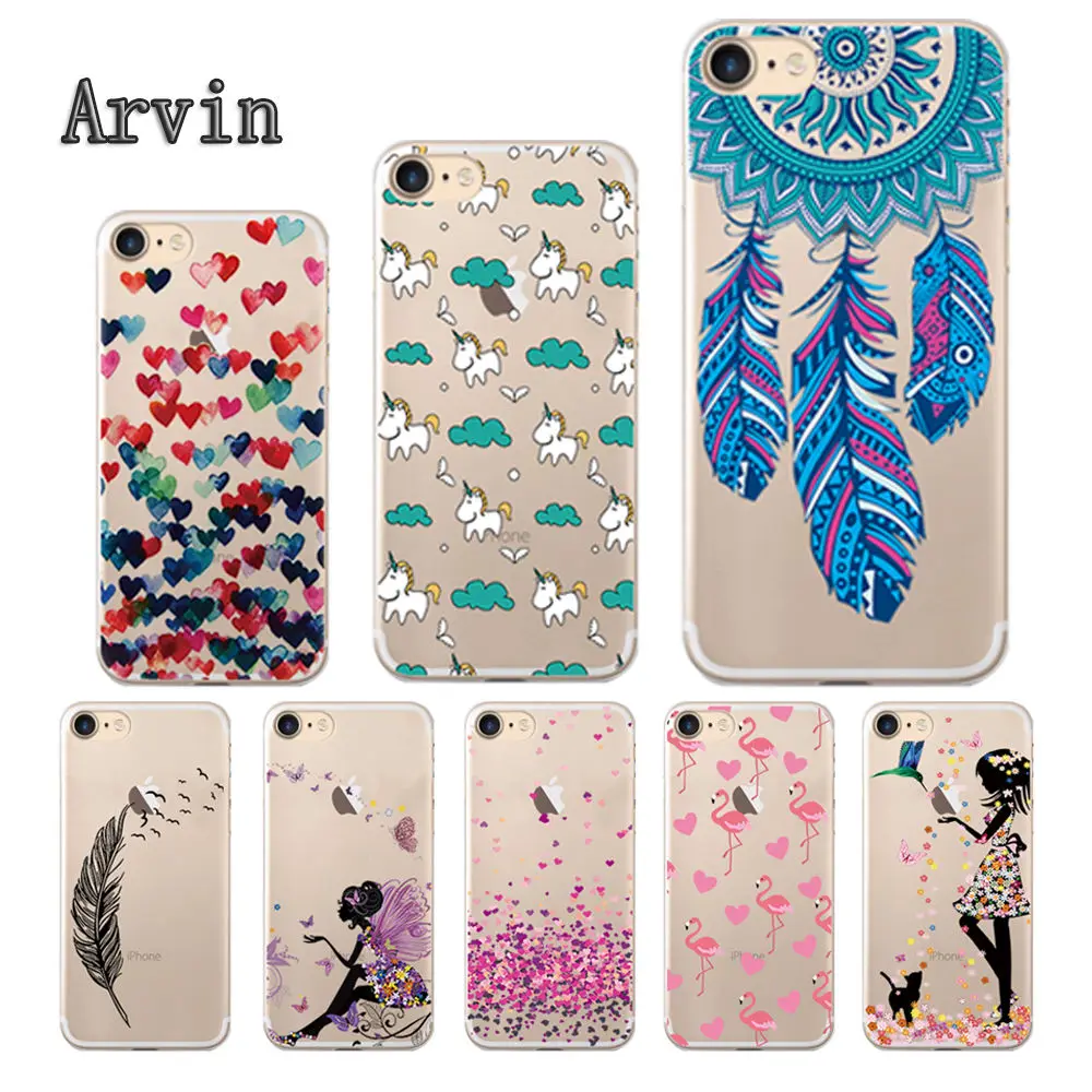 Чехол Arvin для Iphone 6 s мягкий прозрачный защитный чехол из ТПУ 5 5S Plus X XS Max XR