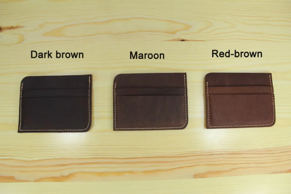 Мужской кошелек из натуральной кожи с отделением для кредитных карт|leather credit card