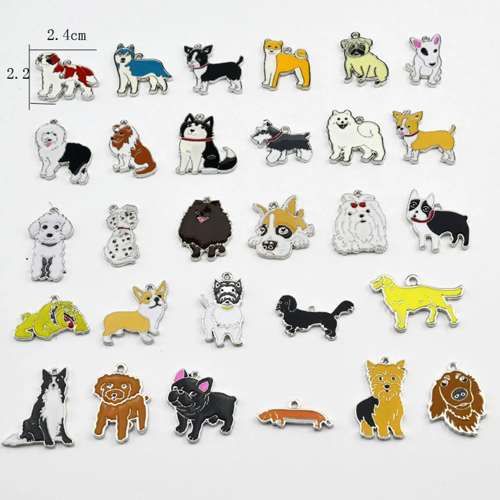 36 pcs/lot Fashion Cute Customized Dog Tag Disc Disk Pet ID Enamel Accessories Collar Necklace Pendant | Дом и сад