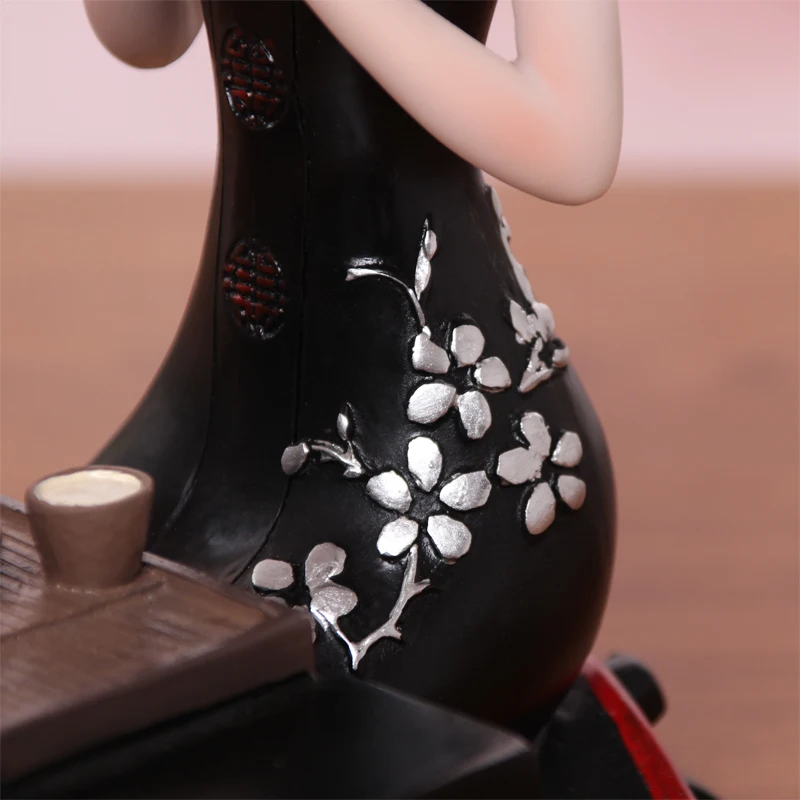 Китайский стиль статуя красоты Статуэтка Свадебный Подарочный винный набор шкаф