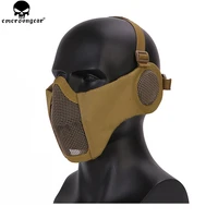 emersongear battlefield elite mask with ear protection tactical military mesh mask for hunting bd6648