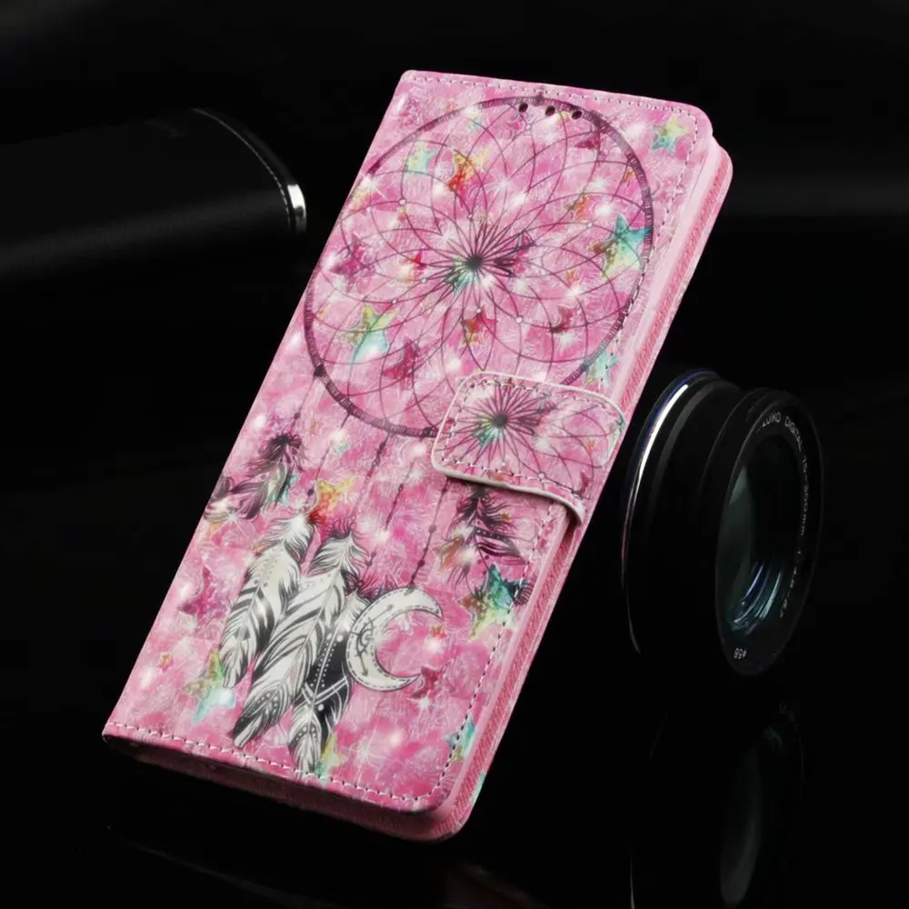 Чехол книжка из искусственной кожи с рисунком бабочки совы для Samsung Galaxy S10 S9 S8 Plus A5