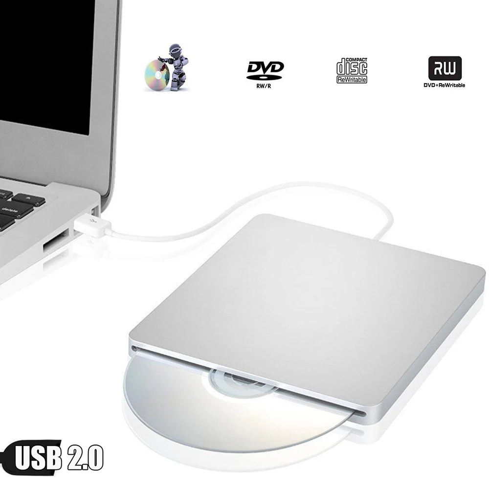 Для Apple Macbook Air A1369 A1370 A1237 слот in Внешний USB 2 0 DVD привод Super Drive Multi 8X RW DL горелка 24X CD|cd