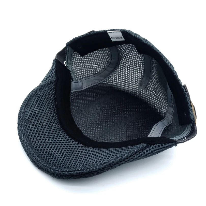 

dropshipping Summer Adjustable Beret Caps Outdoor Mesh Breathable Bone Brim Hats Womens Mens Casual Simple Solid color hats
