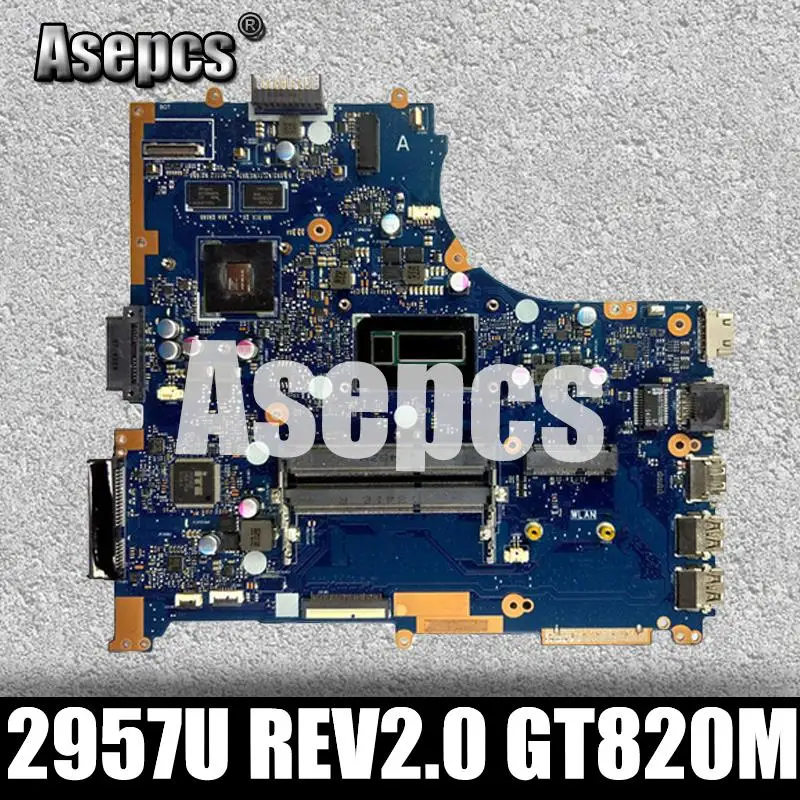 

Asepcs PU551LD Laptop motherboard For Asus PRO551L PU551LD PU551LA PU551L P551L Mainboard test ok 2957U REV2.0 GT820M