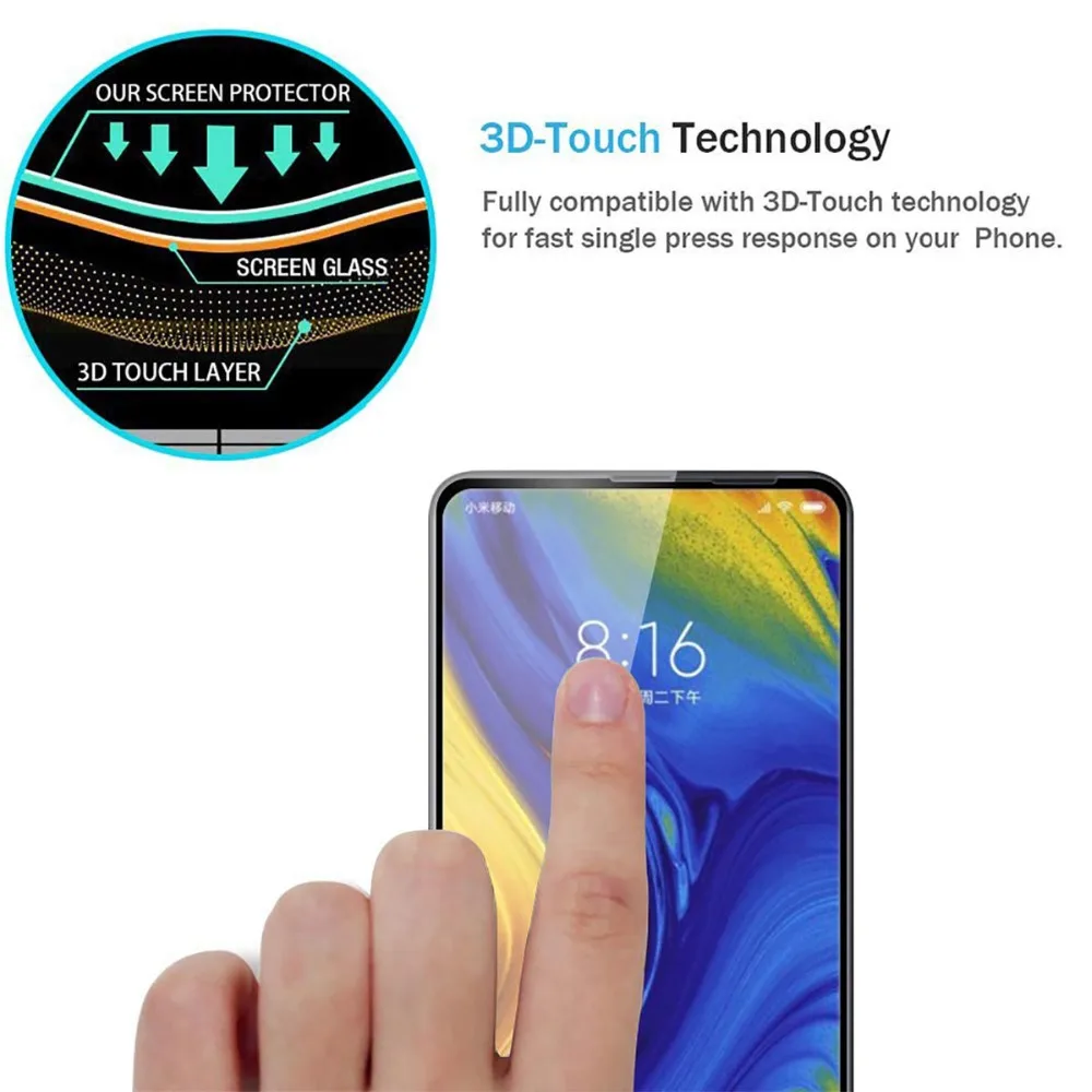 Полное покрытие из закаленного стекла для ASUS ZenFone 3 Deluxe ZS570KL защита экрана