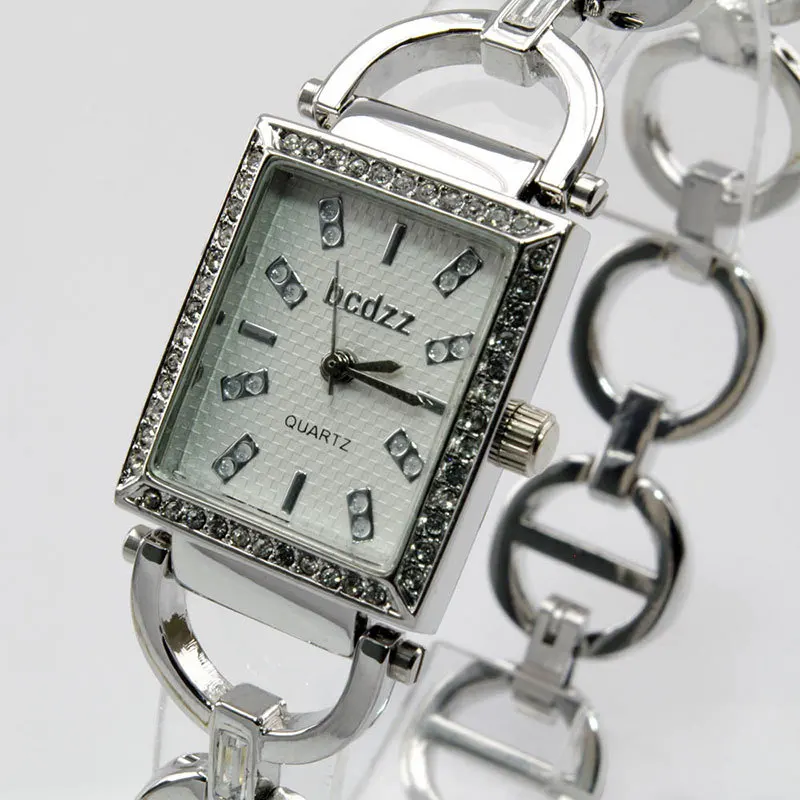 

Luxury Design Elegant Women's Watch Bracelet Wristwatch Crystal Diamonds Fashion Lady Dress Watches 3 Colors
