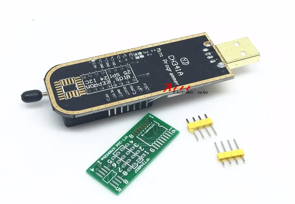CH341A 24 25 серии EEPROM Flash BIOS USB программатор с Программы для компьютера и водитель |