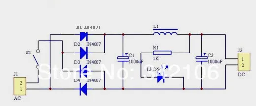 Бесплатная доставка! 5 шт. переменный ток в постоянный выпрямитель/Мост