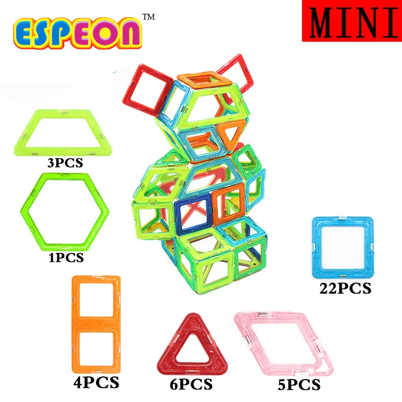 Мини Размеры 3D магнитные стоительные блоки колеса комплект классические кубики