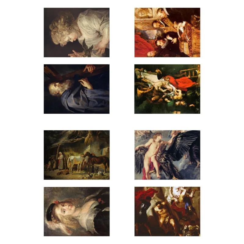 1 шт. Peter Paul Rubens известной картины DIY неразрезанный книжный журнал Стикеры Арт