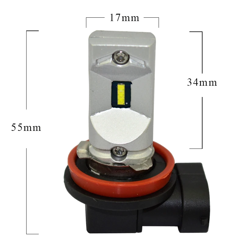 

2x H8 H11 Led HB4 9006 HB3 9005 Fog Lights Bulb 1200LM White Car Driving Running Lamp Auto Leds Light 12V 24V