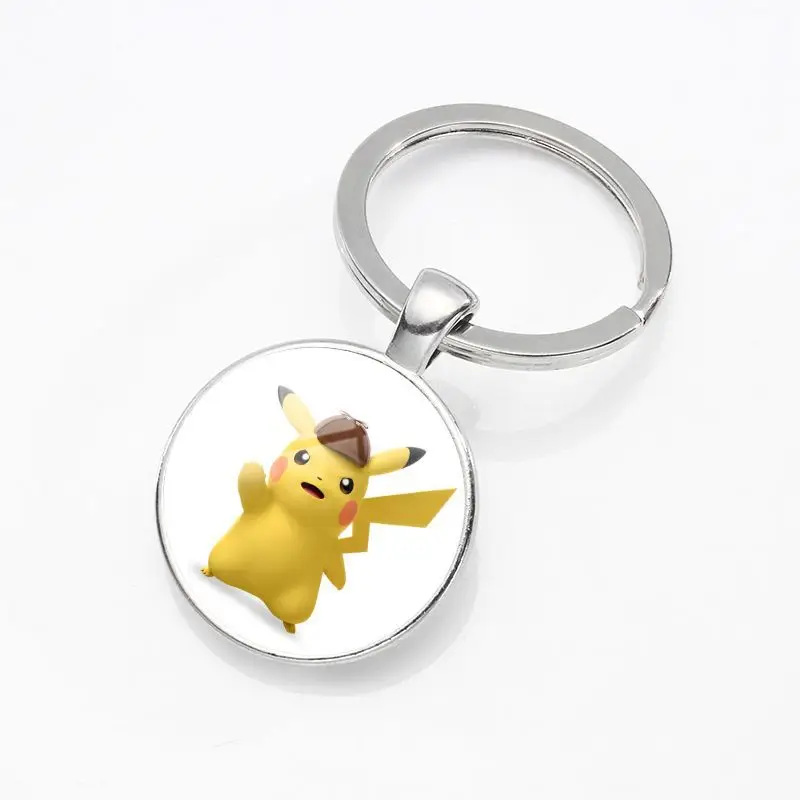 Аниме брелок Pokemon Detective Pikachu двусторонний косплей мультфильм взрослые дети
