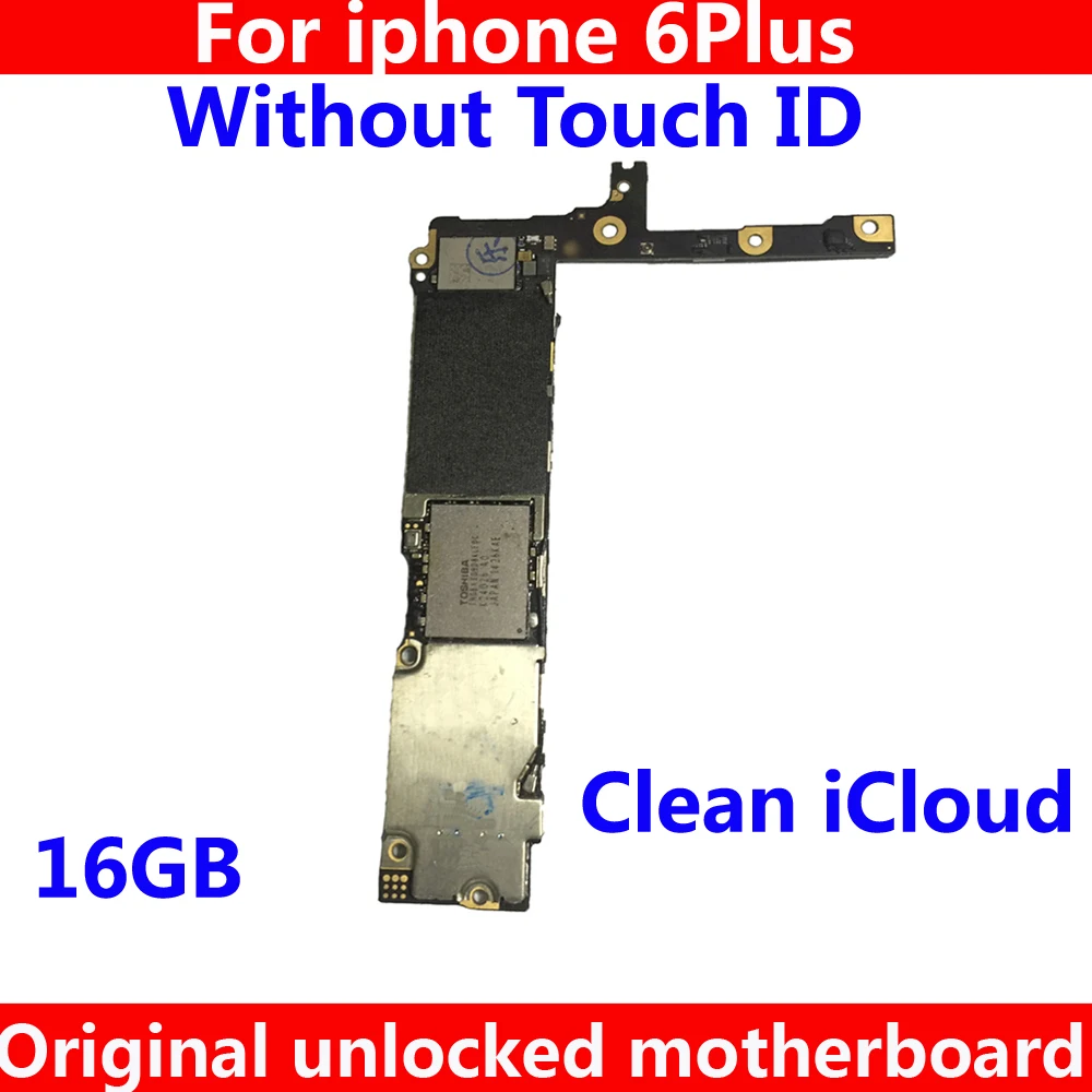 Оригинальная материнская плата 16 Гб для iphone 6 Plus чистая разблокированная iCloud без