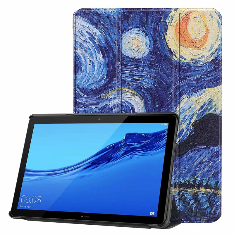 

Модный чехол для Huawei MediaPad T5 10, Ультратонкий чехол-подставка из искусственной кожи, чехол для MediaPad T5 AGS2-W09/L03/W19 10 ", Чехол