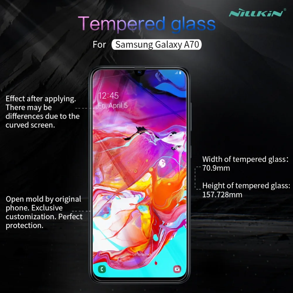 Для Samsung Galaxy A70 стекло Nillkin 9H твердое Закаленное протектор экрана для Nilkin ультра