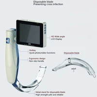 free shipping 3 0 inch color tft lcd screen video laryngoscope with 6 disposable blades