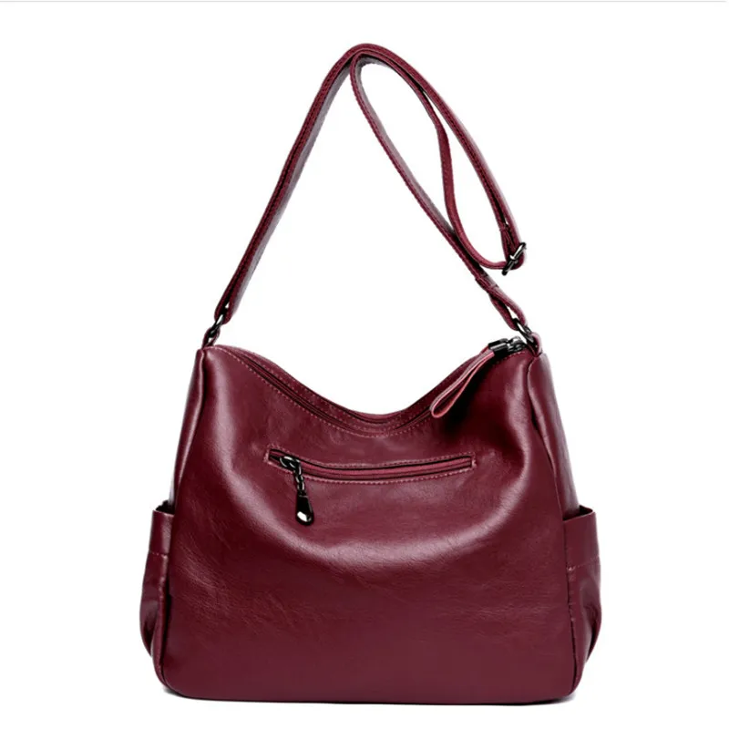 New woman bag soft leather single shoulder skew satchel large capacity handbag. | Багаж и сумки