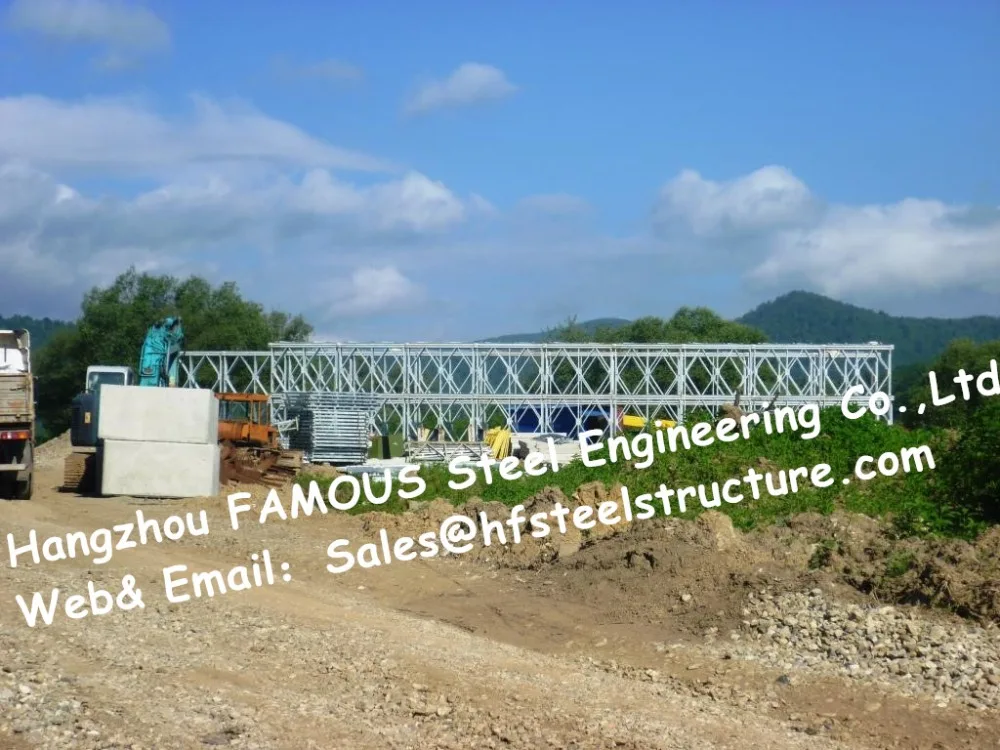 

Chinese Steel Fabricator Supply Prefabricated Steel Structural Bailey Bridge Of Reinforced Steel Q345