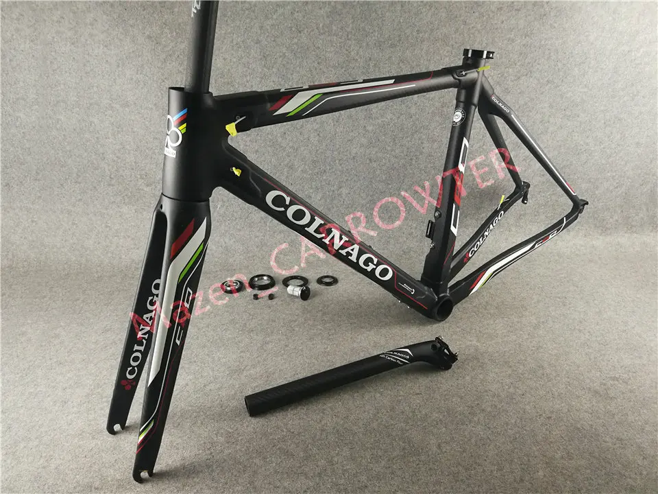 Белый логотип черный CARROWTER T1000 3K глянцевый/матовый Colnago C60 карбоновая рама для дорожного велосипеда с BB386 XS/S/M/L/XL