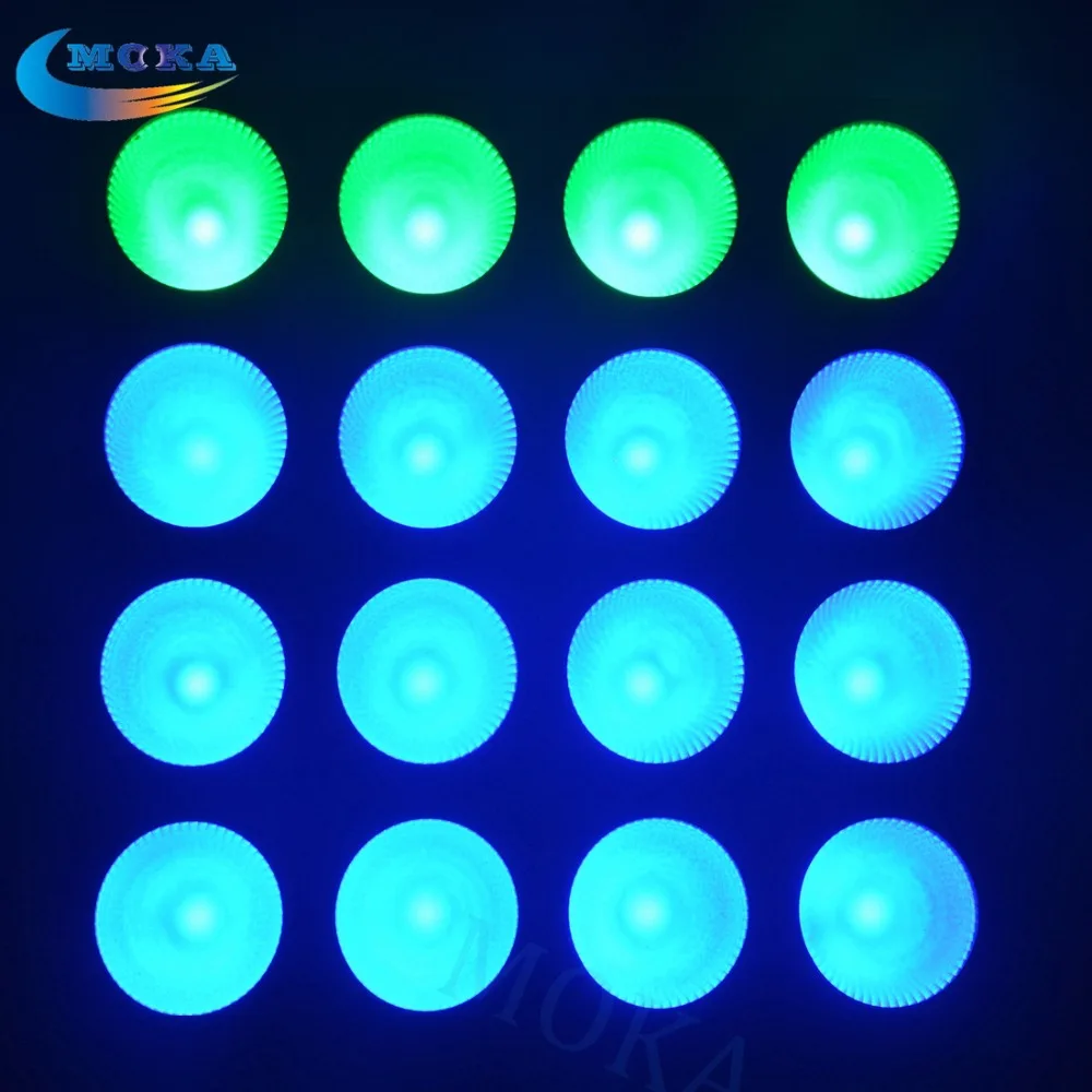 6 шт./лот Профессиональное светодиодное освещение матрица blinder 16x30 Вт RGB 3 в 1