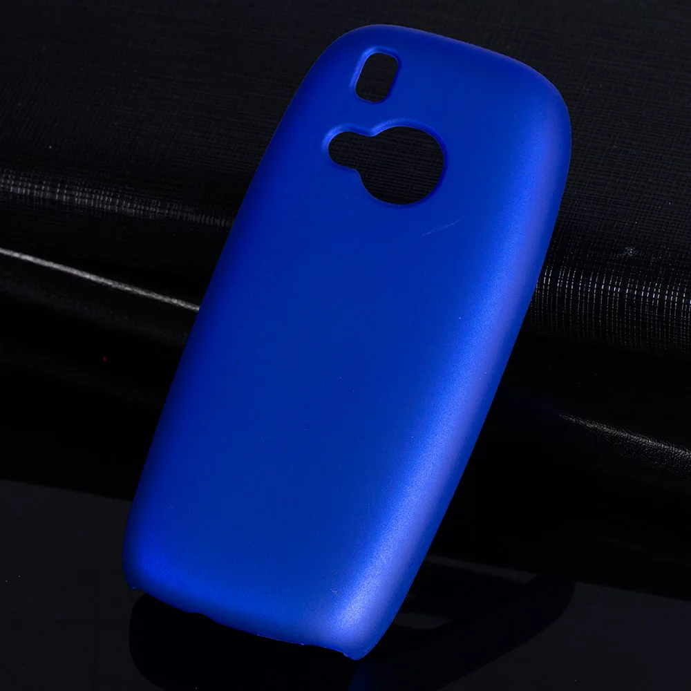 Матовая Пластик Coque 2.4For Nokia 3310 чехол для Nokia 3310 Nokia3310 двойной TA-1030 Ta 1030 телефона чехол-лента на заднюю панель - Цвет: Blue