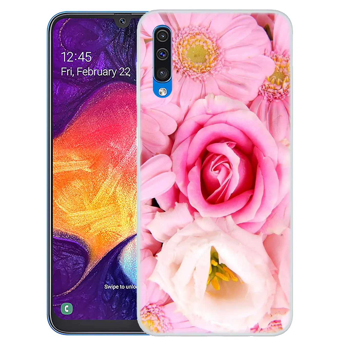 9 Lavaza красоту и украшением в виде цветка жесткий чехол для телефона для samsung Galaxy A10 A20 A30 A40 A50 A60 A70 M10 M20 M30 M40 A20e крышка - Цвет: 9