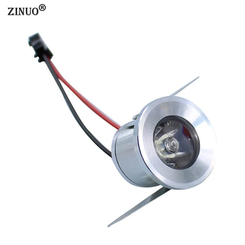 ZINUO 10 шт./лот 1 Вт мини Led лампы для кабинета встраиваемый мини-светодиодный светильник AC85-265V микро миниатюрный Точечный светильник со светодиодным Драйвером