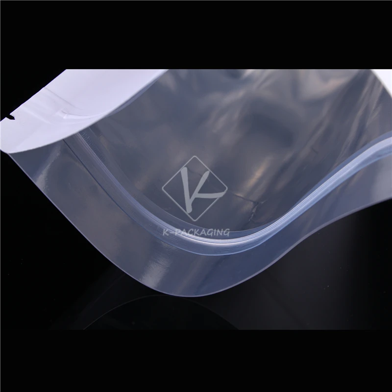 5 pcs 14x22cm Wholesale Matt Waterproof White Sachets Kraft Noel for Chocolate Standing Zip Pouches Tea Cookie Candy | Дом и сад