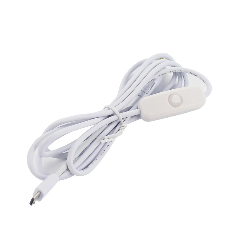 Raspberry Pi мощность кабель с кнопкой включения/выключения белый питание провода