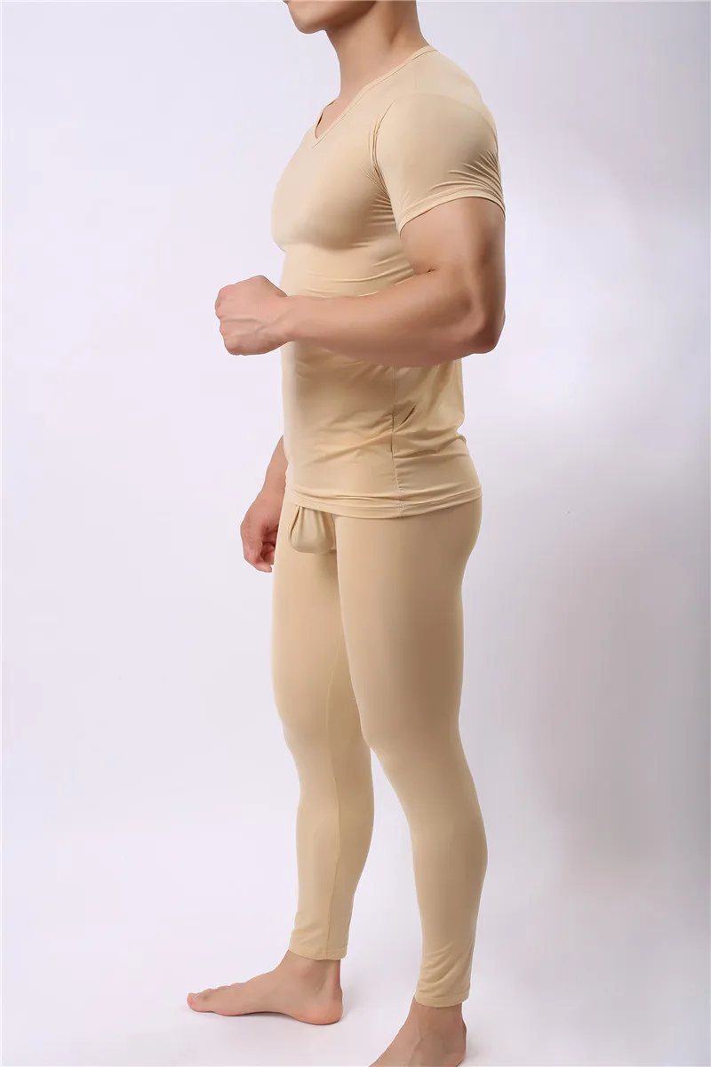 Top quality Men Long Johns New Thermal Men Underwear Sets Compression Sweat Quick Drying Ultra-thin Long Johns Men Clothing
