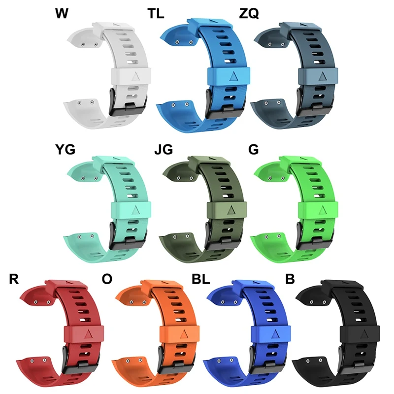 Спортивный силиконовый сменный Браслет для Garmin Forerunner 35 ремешок с черной пряжкой |