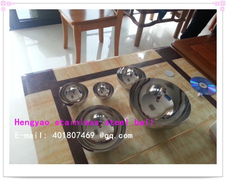 Полусфера из нержавеющей стали полая полусфера тонкая полировка внутри|polished