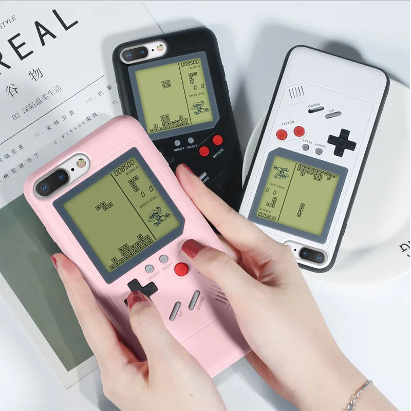 Чехлы для телефонов в стиле ретро с памятью Gameboy Tetris iPhone 6 6s 7 8 Plus мягкий чехол из