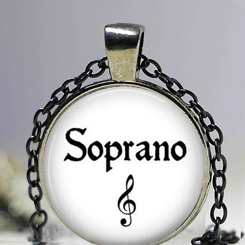 Сопрано музыка ювелирные изделия подарок для певицы опера сопрано кулон чокер