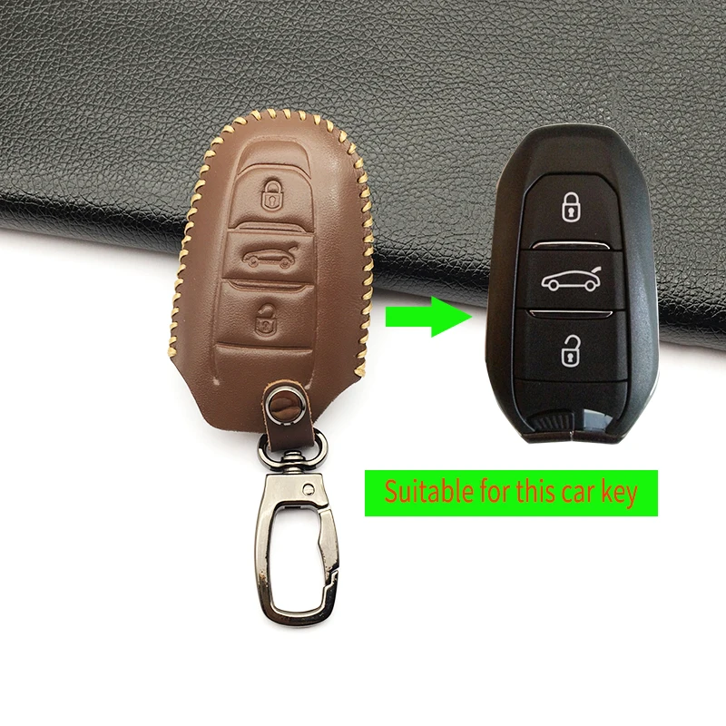 Для Peugeot 107 207 307 407 308 607 популярный модный стильный кожаный чехол для