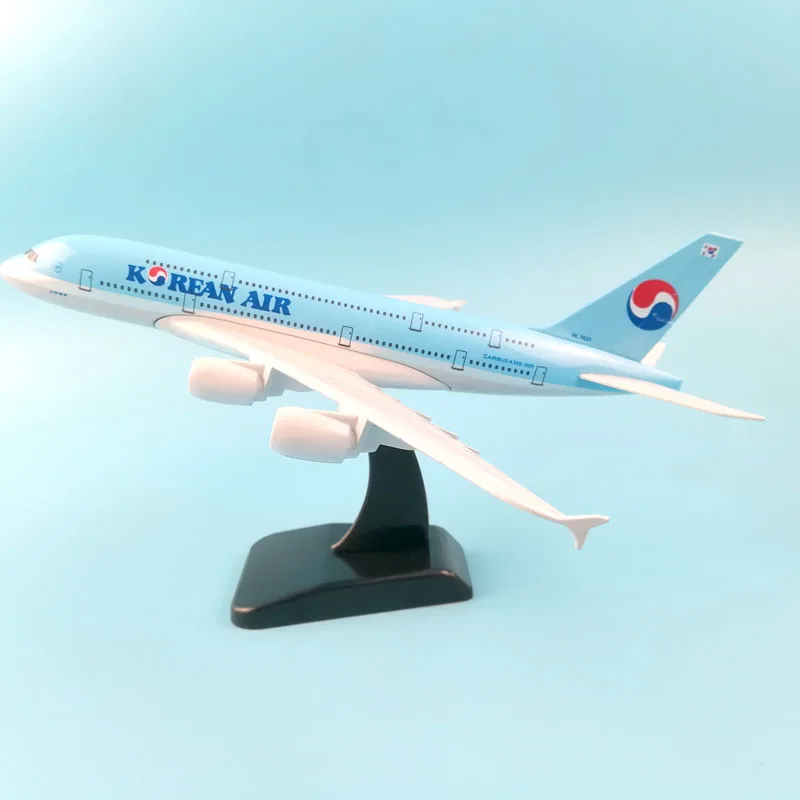 Самолёты AIR PASSENG 20 см A380 Корейская модель из металлического сплава игрушечные