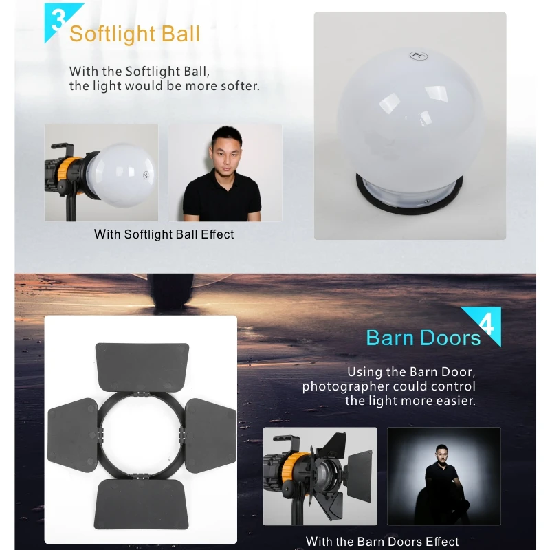 DIGITALFOTO Falcon Eyes Mini Spot Light 100 Вт фотография с регулируемым фокусом света длина заполняющий свет Pulsar 5 P-5TD VS Dedo Light