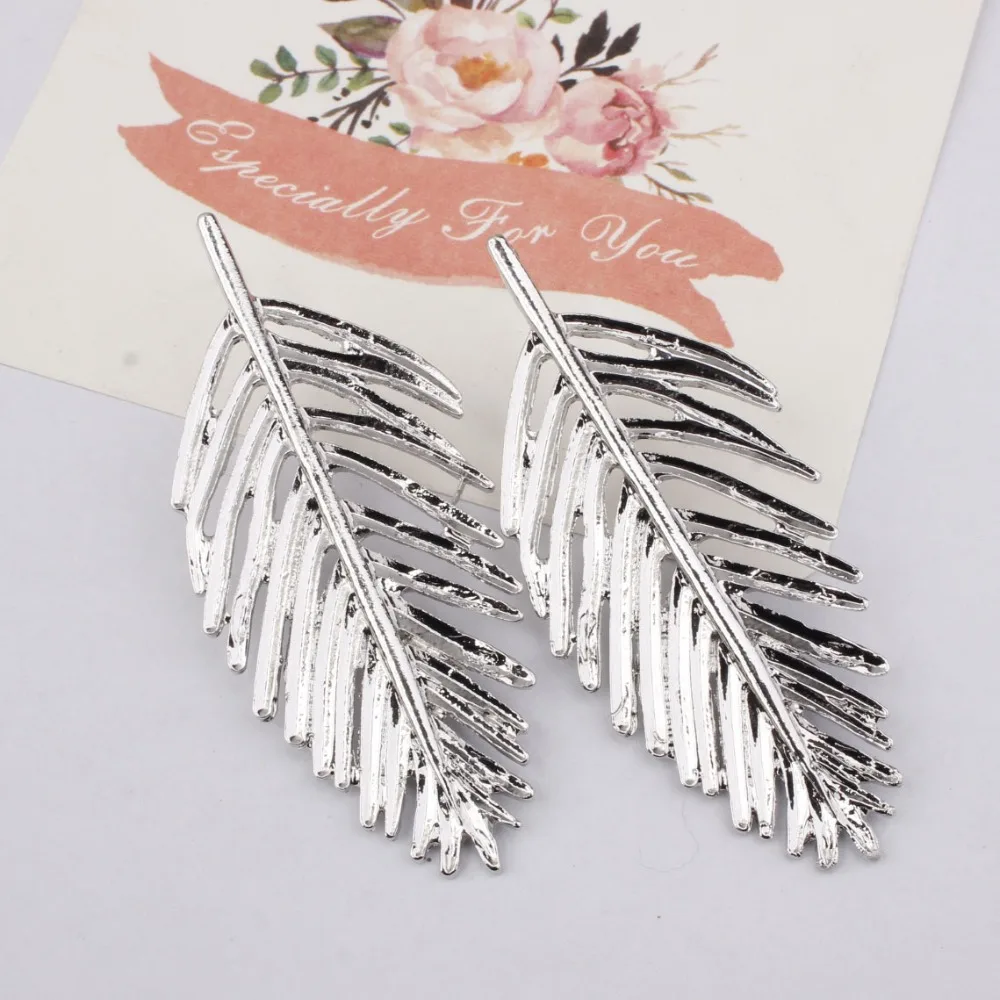 CCD New pattern Fashion Bohemian Ethnic Leaf Earrings For Women Originality Wedding Party Charms Vintage Metal Eardrop Jewelry | Украшения