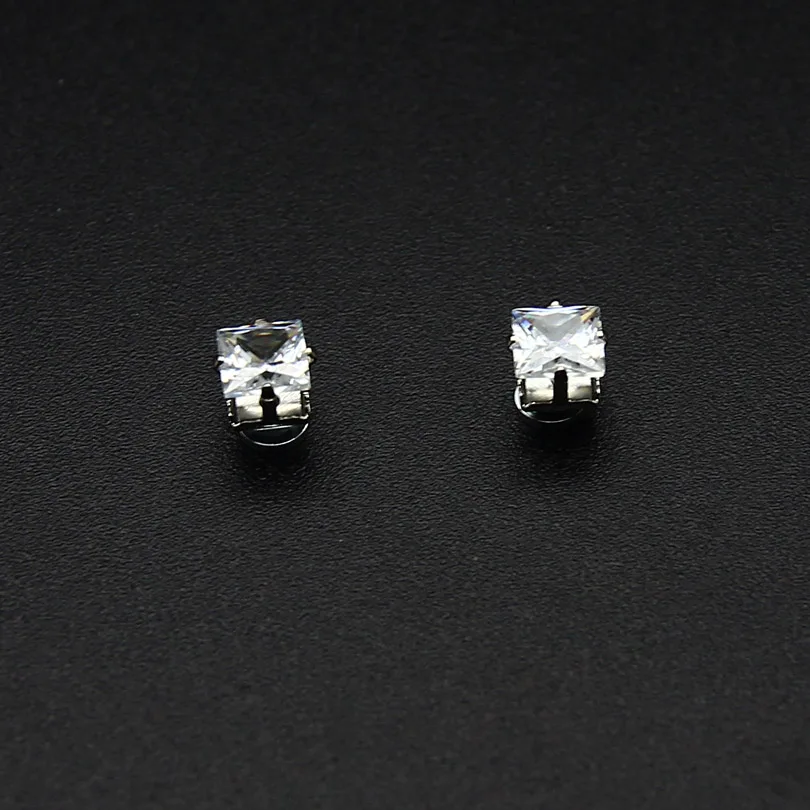 Женские магнитные серьги ZLDYOU большие квадратные серьги-гвоздики из цинкового