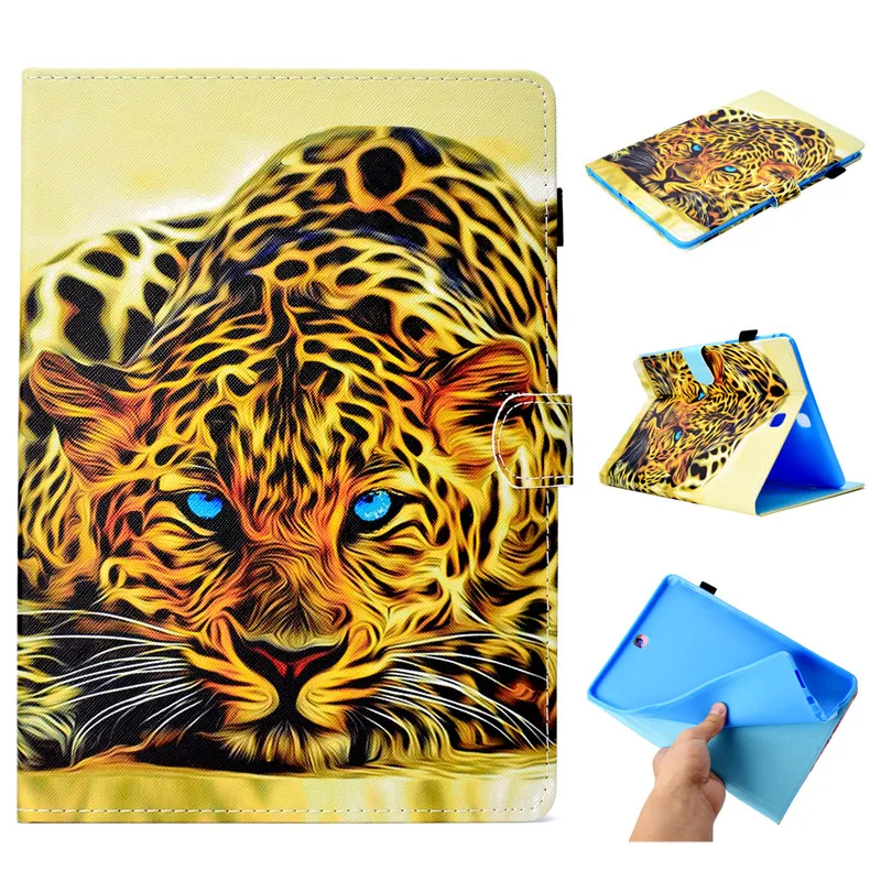 Funda чехол для samsung Galaxy Tab A 9 7 T550 T555 SM дюймов планшета PU кожаный смарт Стенд защитный