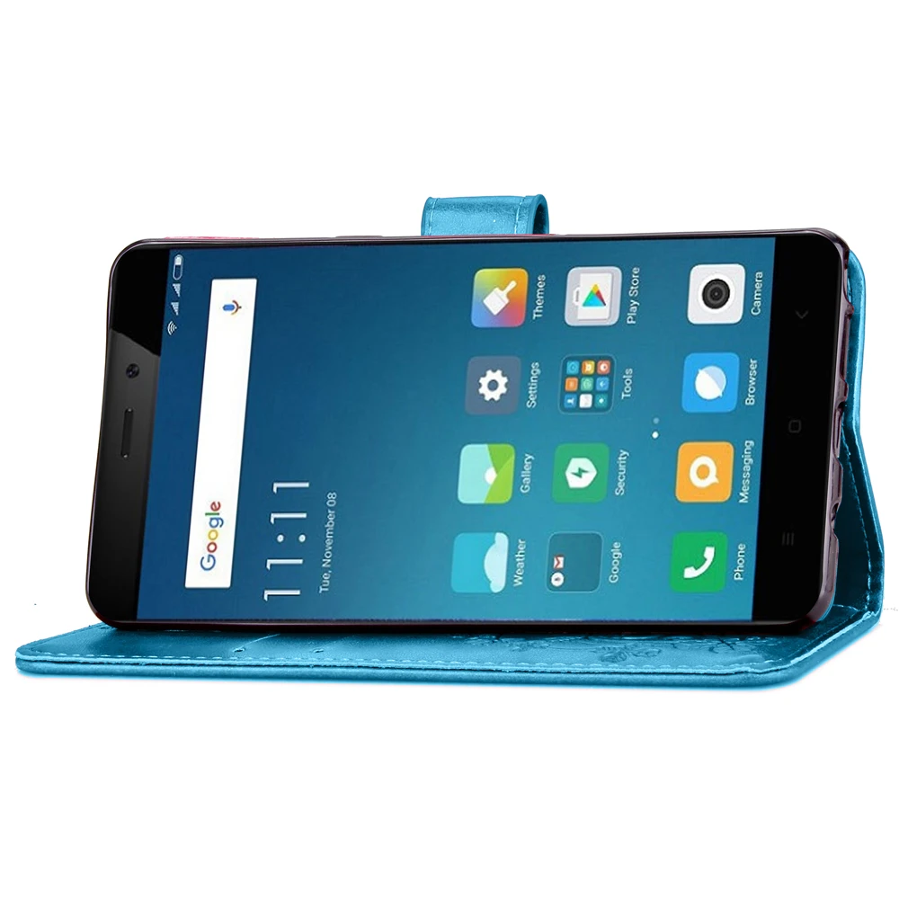 Роскошный чехол-книжка из искусственной кожи для Xiaomi Redmi 4 Pro чехол телефона с