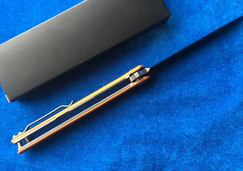 Складной нож LEMIFSHE STEDEMON C06 Flipper клинок из стали 440с рукоятка G10 и CF карманный резец