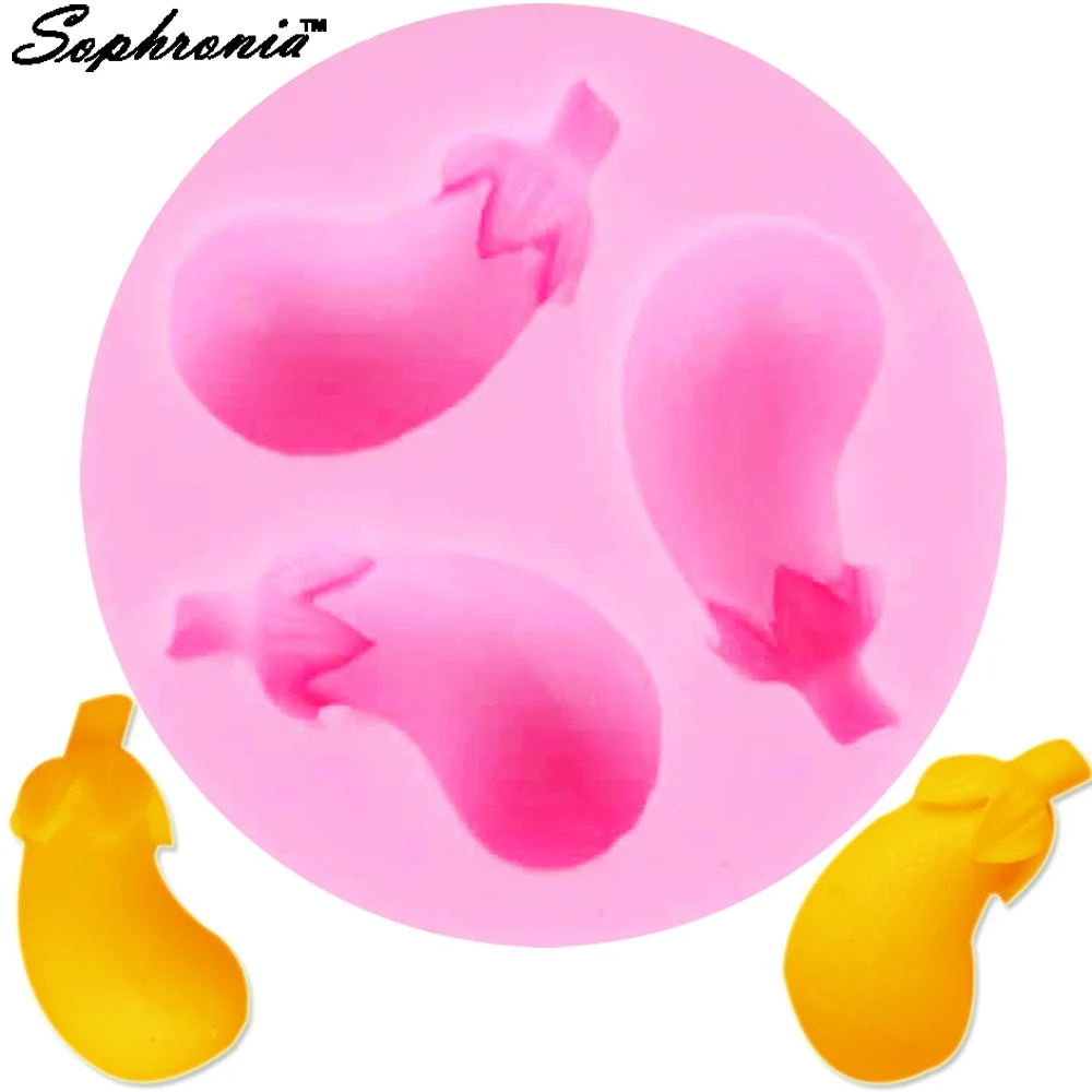 

2 шт., силиконовая форма для изготовления ювелирных изделий, в виде баклажана