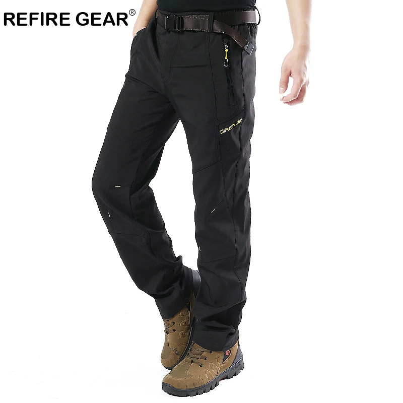 Мужские спортивные брюки ReFire Gear теплые дышащие из мягкого флиса быстросохнущие