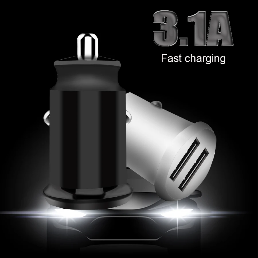 15 Вт USB Автомобильное зарядное устройство быстрой зарядки для iPhone Samsung Xiaomi
